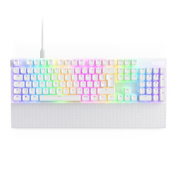 NZXT Function 2 Full Size Wired White Optical Switch Keyboard