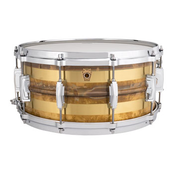Ludwig 14" x 6.5" Raw Bronze Striped Snare