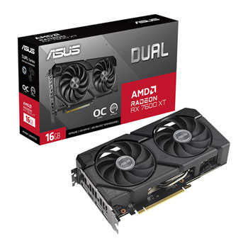 Image of ASUS AMD Radeon RX 7600 XT DUAL OC 16GB Graphics Card