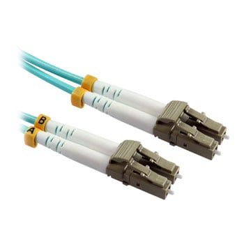 Cables Direct 5m LC to LC UPC OM4 Multimode Fibre Optic Cable