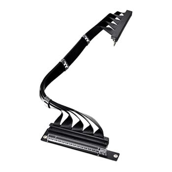 Thermaltake PCI-E 4.0 Dual 90 Degree Riser Cable 400mm Black