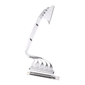 Thermaltake PCI-E 4.0 Dual 90 Degree Riser Cable 400mm White