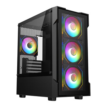 CiT Bolt Tempered Glass Black MicroATX Gaming Case