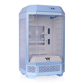 Thermaltake The Tower 250 Hydrangea Blue Mini-Tower Tempered Glass mITX PC Gaming Case