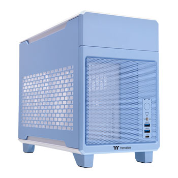 Thermaltake TR100 Blue Mini Tower mITX PC Gaming Case