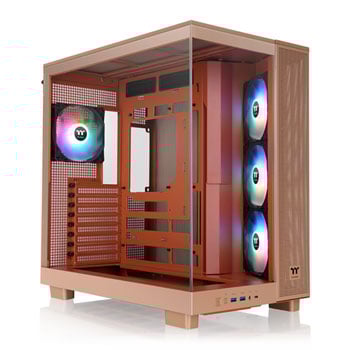 Thermaltake View 380 XL TG ARGB Mid Tower Dual Chamber Tempered Glass Gaming Case Gravel Sand