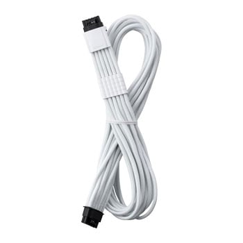 CableMod Pro Universal White ModMesh Sleeved 12V-2x6 12VHPWR StealthSense Direct PCIe Cable