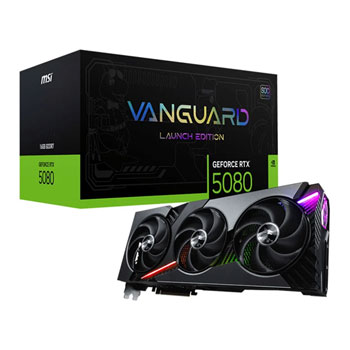 Open Box MSI NVIDIA GeForce RTX 5080 16GB VANGUARD SOC LAUNCH EDITION Blackwell Graphics Card