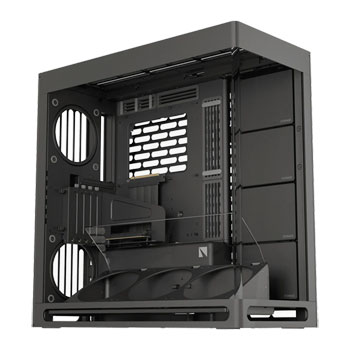 HAVN HS420 VGPU Black Hybrid Dual Chamber Mid Tower Tempered Glass Chassis