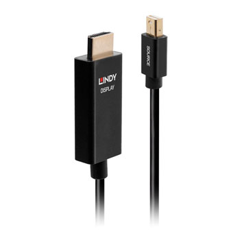 Lindy 2m Active Mini DisplayPort to HDMI Cable with HDR Support