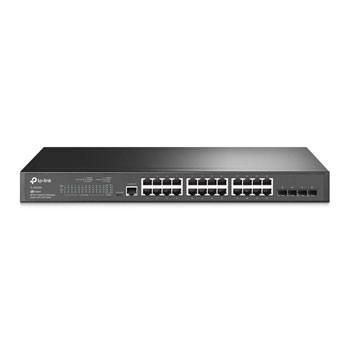 Open Box TP-LINK TL-SG3428 JetStream 24-Port L2 Managed Rackmount Switch with 4x SFP Slots