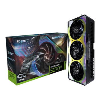 PALIT NVIDIA GeForce RTX 5070 Ti 16GB GAMEROCK OC Blackwell Graphics Card