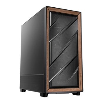 Antec Flux SE Mid Tower Sound Dampened Black/Walnut PC Gaming Case