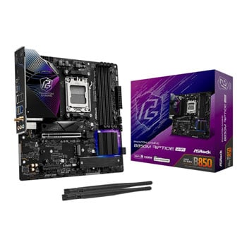 Refurbished ASRock AMD B850M Riptide WiFi AM5 DDR5 PCIe 5.0 Micro-ATX Motherboard