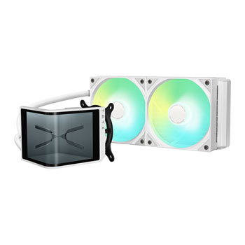 TRYX PANORAMA SE ARGB 240mm White AIO CPU Liquid Cooler Intel AMD