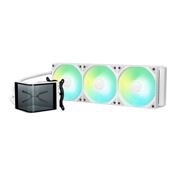 TRYX PANORAMA SE ARGB 360mm White AIO CPU Liquid Cooler Intel AMD