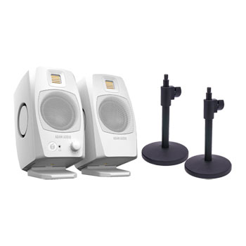ADAM Audio D3V Desktop Monitor System - White + Stands