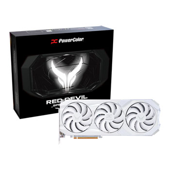 PowerColor AMD Radeon RX 9070 XT RED DEVIL Spectral White 16GB GDDR6 Graphics Card
