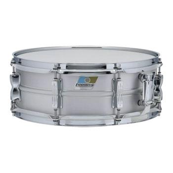 Ludwig Acrolite 14" x 5" Snare Drum 1.6mm Seamless Aluminum Shell, 2.3mm Steel Triple Flanged Hoops