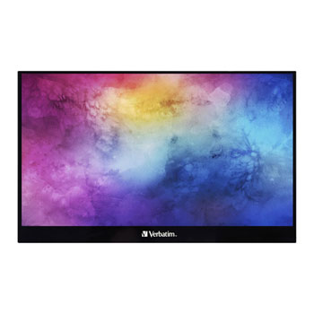 Open Box Verbatim 17.3" Full HD IPS Portable FHD Touchscreen Monitor HDMI/USB-C PC/MAC