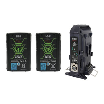 IDX 2x CUE-J150 + VL-2X Charger Bundle