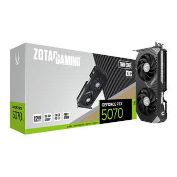 ZOTAC NVIDIA GeForce RTX 5070 Twin Edge OC 12GB Blackwell Graphics Card