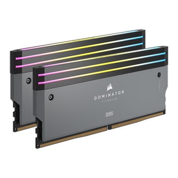 Corsair DOMINATOR Titanium RGB Grey 96GB 6000MHz DDR5 Dual Profile Memory Kit