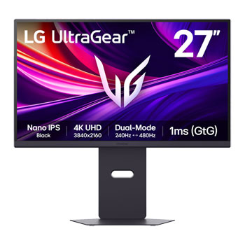 LG 27" 27GX850A-B 4K UHD 240Hz 1ms Nano IPS Black Adaptive Sync Gaming Monitor with Dual Mode