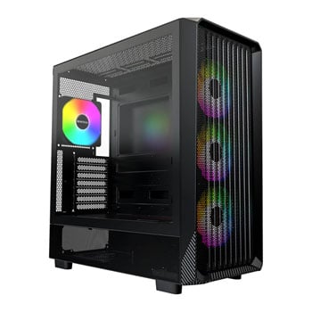 Montech X5 Black Mid Tower PC Case with 4 x ARGB Fans