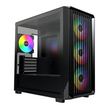 Montech X5M Black microATX Case with 4 x ARGB Fans