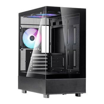 SilverStone Lucid 04 Tempered Glass Black Micro-ATX Case