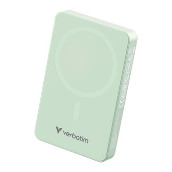 Verbatim Charge 'n' Go Wireless / USB-C 10000mAh Power Bank, Green