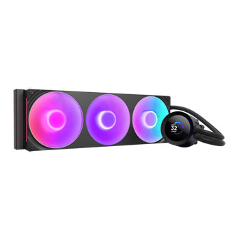 NZXT 360mm Kraken Plus Intel/AMD CPU Liquid Cooler with 1.54" LCD Black