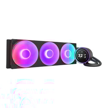 NZXT 420mm Kraken Elite V2 Black ARGB Intel / AMD CPU Liquid Cooler with 2.72" IPS