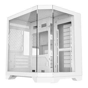 CiT DS240 White Micro-ATX Tempered Glass PC Gaming Case