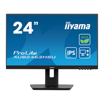 Open Box iiyama ProLite XUB2463HSU-B1 24" FHD 100Hz FreeSync Eco IPS Black Monitor
