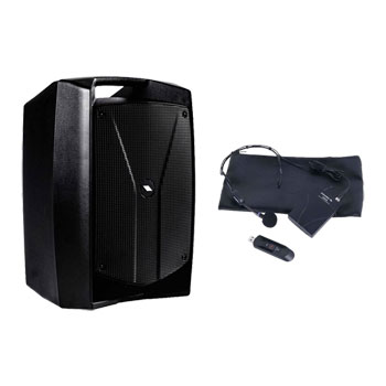 Proel V12Free Portable Sound System+ Proel U24B Wireless Bodypack Microphone System