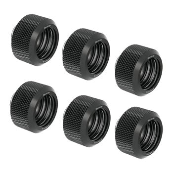 Barrow 16mm OD Twin Seal 6-Pack Black Hard Tube Compression Fitting