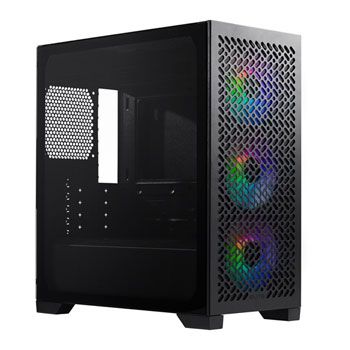 Cooler Master Elite 302 MicroATX Tempered Glass Black PC Gaming Case