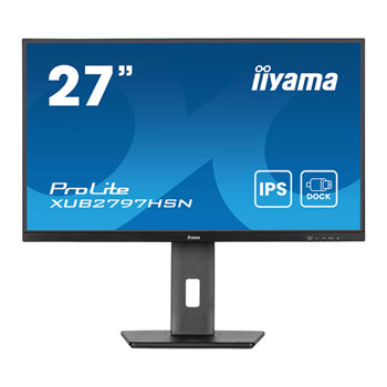 iiyama ProLite XUB2797HSN-B2 27" Full HD 100Hz USB-C Dock Adaptive Sync IPS Monitor