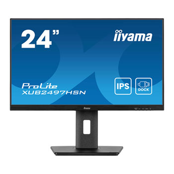 iiyama ProLite XUB2497HSN-B2 23.8" Full HD 100Hz USB-C Dock Adaptive Sync IPS Monitor