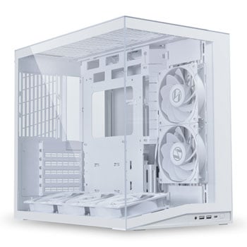 Lian Li O11 Dynamic Mini V2 Flow White Dual Chamber Compact Mid Tower PC Gaming Case
