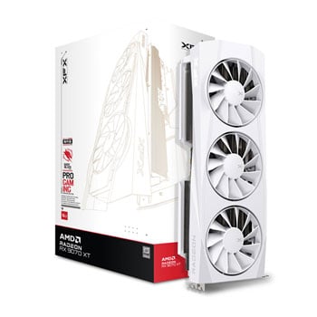 Open Box XFX Quicksilver AMD Radeon RX 9070 XT Gaming White 16GB Graphics Card