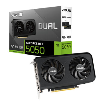 ASUS DUAL NVIDIA GeForce RTX 5050 8GB OC Blackwell Graphics Card