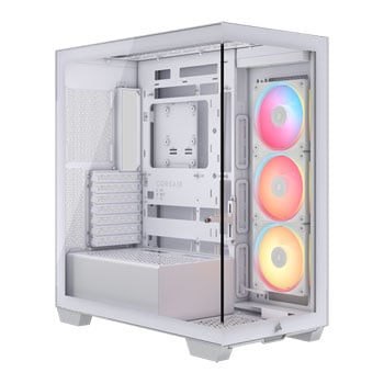 CORSAIR 3500X LX-R RGB White Tempered Glass Mid Tower PC Case