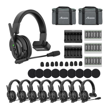 Accsoon CoMo Wireless Intercom System (1 Host Headset, 8 Remote Headsets)