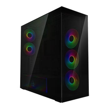 Arctic Xtender Black Tempered Glass w/o Vertical Mount Mid-Tower E-ATX Case