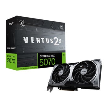 Open Box MSI NVIDIA GeForce RTX 5070 12GB VENTUS 2X OC Blackwell Graphics Card