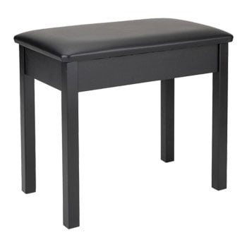 On-Stage Flip-Top Keyboard/Piano Bench (Black)
