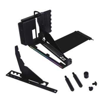 200mm Lian Li 4-slot Vertical GPU Kit v4 with ARGB PCIe 5.0 Riser Black